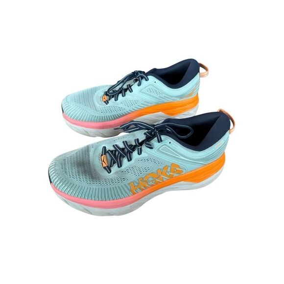 Hoka One One Womens Bondi 7 Mesh Lace Up Road Running Sneaker Shoes Size 10d - Picture 9 of 12